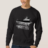 Edmund Fitzgerald ~ Mighty Fitz ~ Geschiedenis op  Trui (Voorkant)