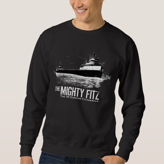 Edmund Fitzgerald ~ Mighty Fitz ~ Geschiedenis op Trui (Voorkant)