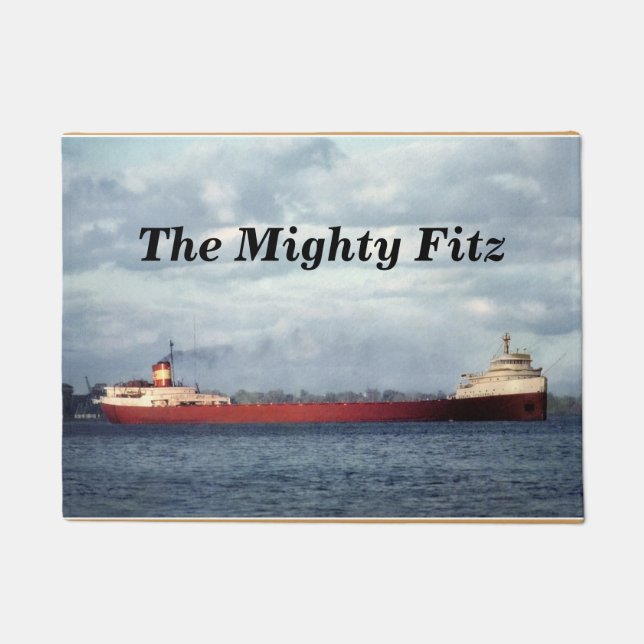 Edmund Fitzgerald Mighty Fitz om zich aan te passe Deurmat (Voorkant)