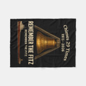 Edmund Fitzgerald, Remember The Fitz Great Lakes M Fleece Deken (Voorkant (Horizontaal))