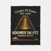 Edmund Fitzgerald, Remember The Fitz Great Lakes M Fleece Deken (Voorkant)