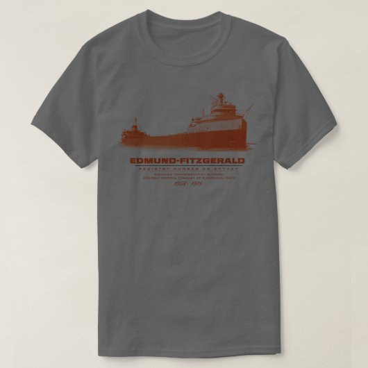 Edmund Fitzgerald T-shirt (Design voorkant)