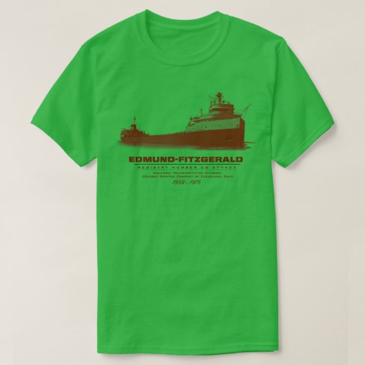 Edmund Fitzgerald T-shirt (Design voorkant)