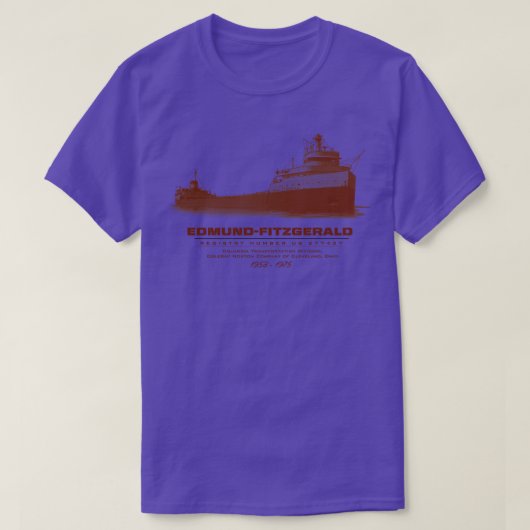 Edmund Fitzgerald T-shirt (Design voorkant)