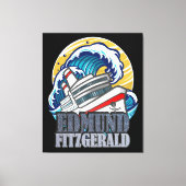 Edmund Fitzgerald | Tribute to the Legendary Ship Canvas Afdruk (Voorkant)