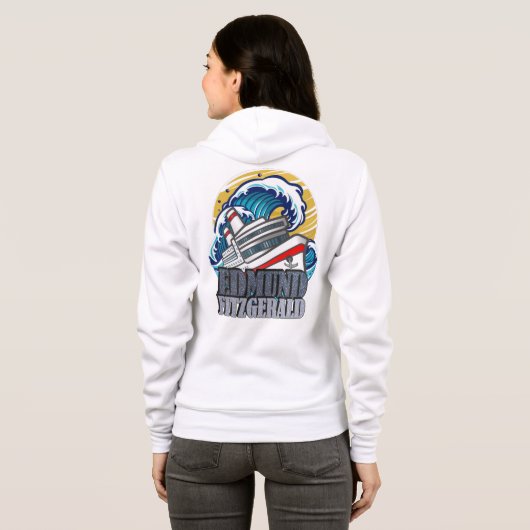 Edmund Fitzgerald | Tribute to the Legendary Ship Hoodie (Achterkant volledig)