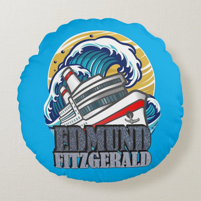 Edmund Fitzgerald | Tribute to the Legendary Ship Rond Kussen (Voorkant)