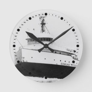 Edmund Fitzgerald Vintage Grote Meren Vrachtschip Ronde Klok