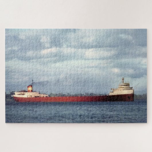 Edmund Fitzgerald Vintage Maritiem Grote Meren Legpuzzel (Horizontaal)