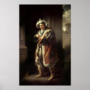 Edmund Kean as Richard III, 1814 Poster