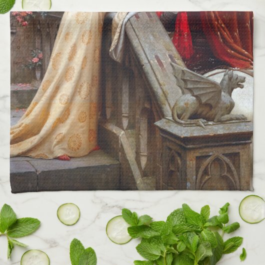 Edmund Leighton God Speed Theedoek (Gevouwen)