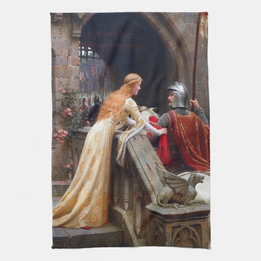 Edmund Leighton God Speed Theedoek (Verticaal)