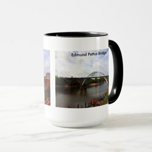 Edmund Pettus Bridge in Selma, Alabama Mok (Voorkant rechts)