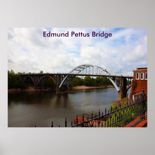 Edmund Pettus Bridge in Selma, Alabama Poster (Voorkant)