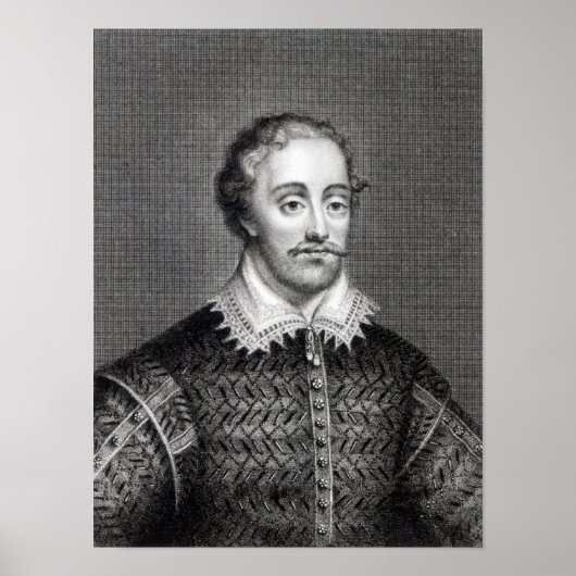 Edmund Spenser, gegraveerd door Burnet Reading Poster (Voorkant)