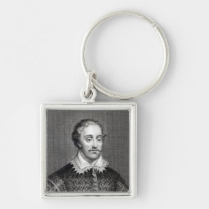 Edmund Spenser, gegraveerd door Burnet Reading Sleutelhanger