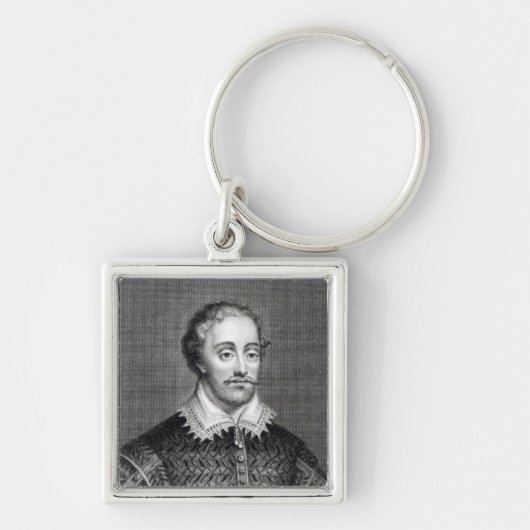 Edmund Spenser, gegraveerd door Burnet Reading Sleutelhanger (Voorkant)
