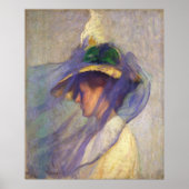 Edmund Tarbell - The Blue Veil Poster (Voorkant)