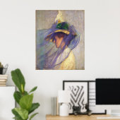 Edmund Tarbell - The Blue Veil Poster (Thuiskantoor)