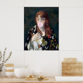 Edna blaast een roze kauwgom bubbel poster (Keuken)