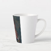 Edna blaast een roze kauwgom latte mok (Rechts)