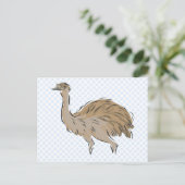 Edna Emu Briefkaart (Staand voorkant)