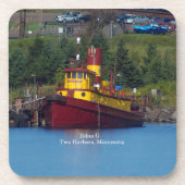 Edna G. set van 6 harde onderzetters van kunststof (Voorkant)