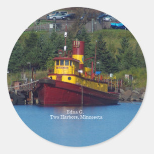 Edna G.sticker Ronde Sticker