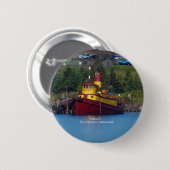 Edna G.-toets Ronde Button 5,7 Cm (Voorkant /achterkant)