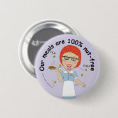 Edna The Lunch Lady Cartoons Ronde Button 5,7 Cm (Voorkant /achterkant)