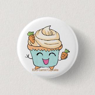 EDO Carrot Cupcake Ronde Button 3,2 Cm
