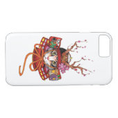 Edo japonés Samurai Neko Kitten Case-Mate iPhone Case (Achterkant (Horizontaal))