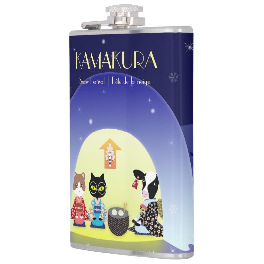 Edo-Neko's sneeuwviering Heupfles (Links)