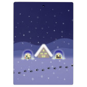 Edo-Neko's sneeuwviering Klembord (Achterkant)