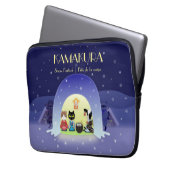 Edo-Neko's sneeuwviering Laptop Sleeve (Voorkant Links)
