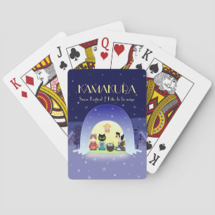 Edo-Neko's sneeuwviering Pokerkaarten