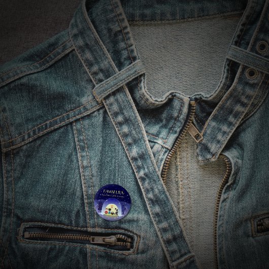 Edo-Neko's sneeuwviering Ronde Button 3,2 Cm