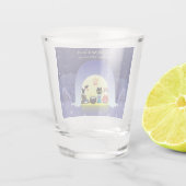 Edo-Neko's sneeuwviering Shot Glas (Achterkant)