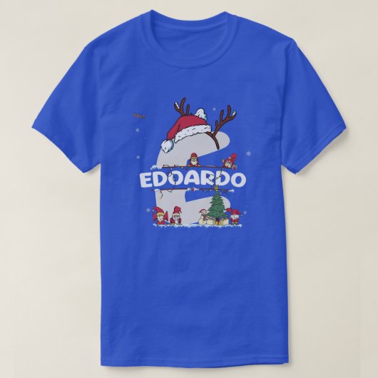 Edoardo Christmasw Edoardo Name voor grappige fees T-shirt (Design voorkant)