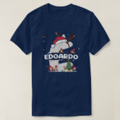 Edoardo Kerstmis met Edoardo Name voor grappige fe T-shirt (Design voorkant)