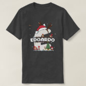Edoardo Kerstmis met Edoardo Name voor grappige fe T-shirt (Design voorkant)