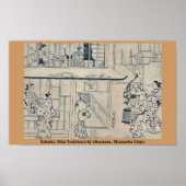Edocho, Shin Yoshiwara door Okumura, Masanobu Ukiy Poster (Voorkant)