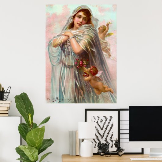 Edouard Bisson The Fiancée Poster (Thuiskantoor)