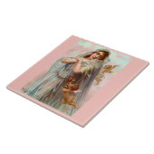 Edouard Bisson The Fiancée Tegeltje (Zijkant)