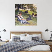 Edouard Debat-Ponsan The Cowherd Canvas Afdruk (Insitu (Slaapkamer))