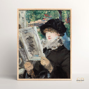 Edouard Édouard Manet Vrouw lezen Schilderkunst Poster