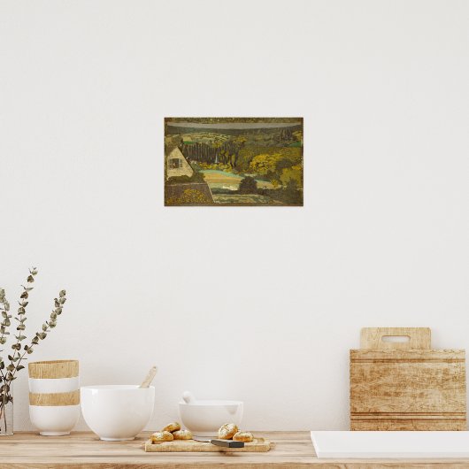 Édouard Jean Vuillard Window met uitzicht op de Bo Poster (Keuken)