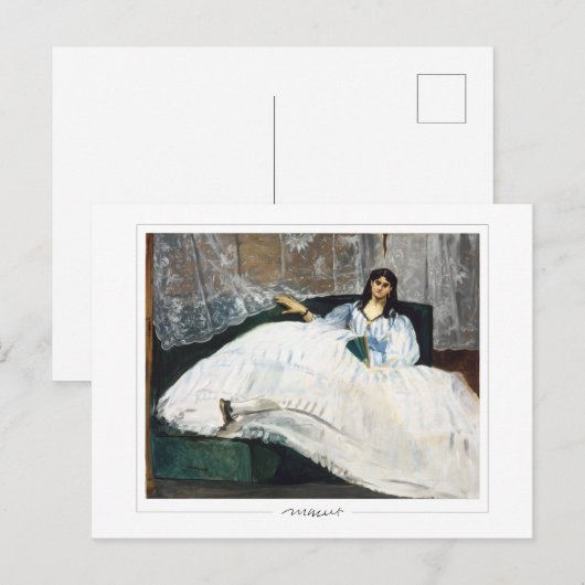 Édouard Manet #141 - Fine Art Briefkaart (Voorkant / Achterkant)