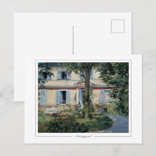 Édouard Manet #202 - Fijne Kunst Briefkaart (Voorkant / Achterkant)