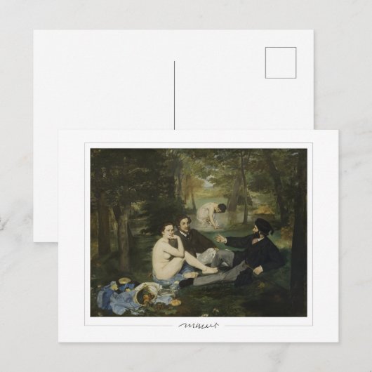 Édouard Manet #213 - Fine Art Briefkaart (Voorkant / Achterkant)